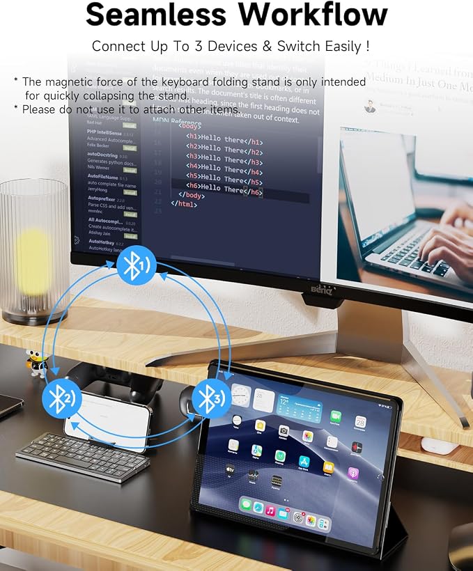 Mini Bluetooth Foldable Keyboard
