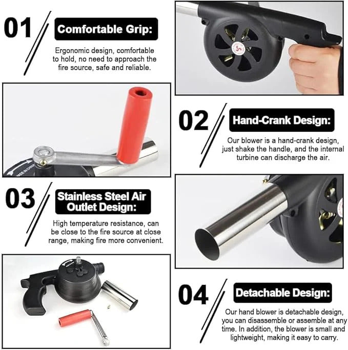 BBQ Manual Air Blower