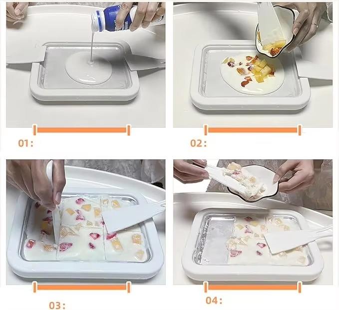 Instant Rolled Ice Cream Maker