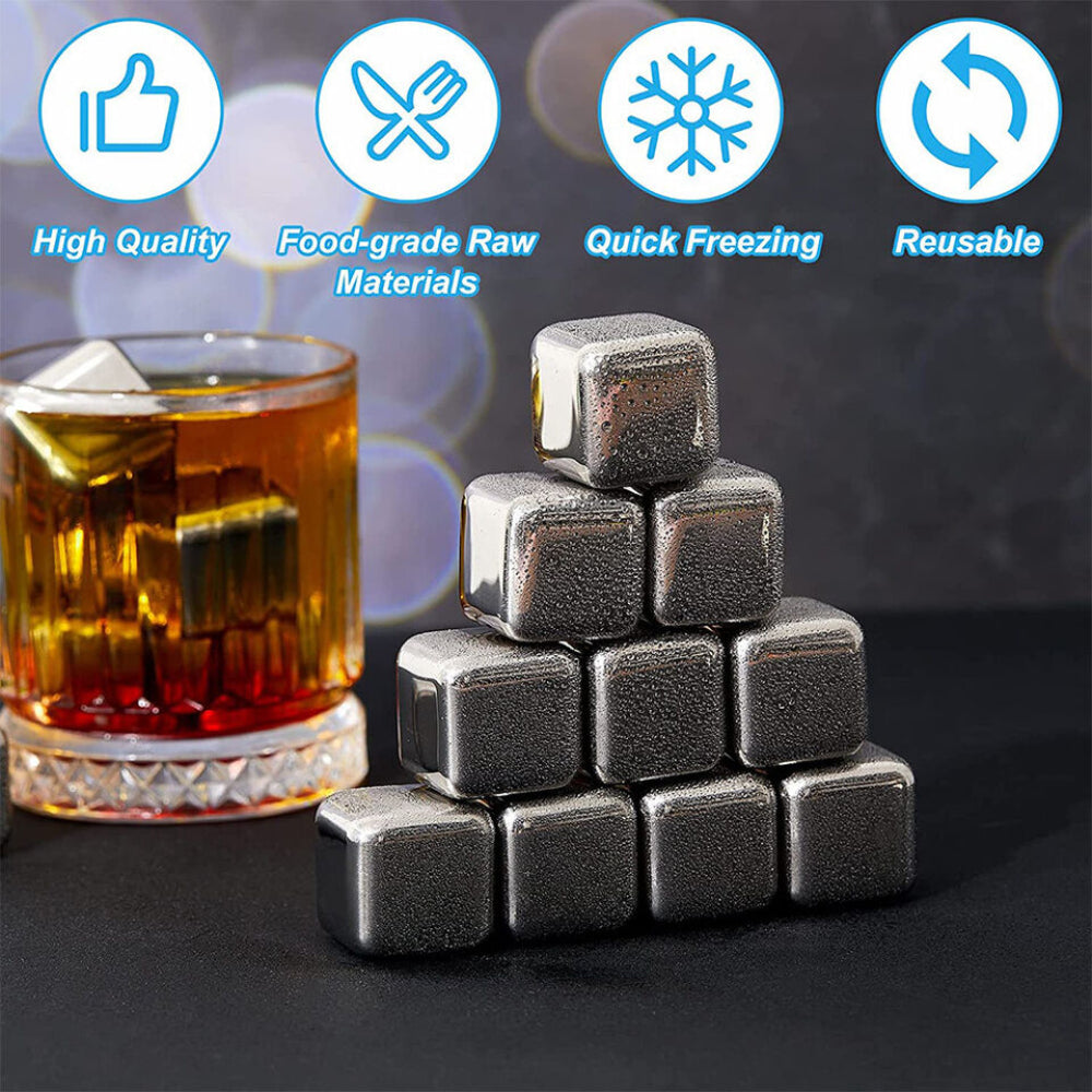 Stainless Steel Ice Cubes