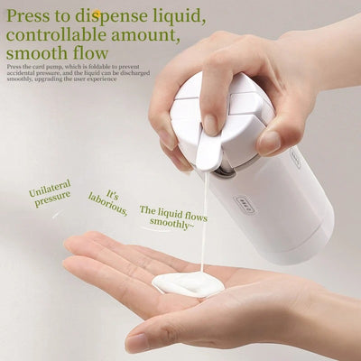 4-in-1 Sustainable Plastic Travel Dispenser Bottle