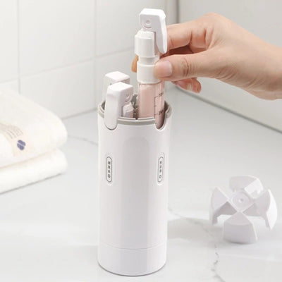 4-in-1 Sustainable Plastic Travel Dispenser Bottle