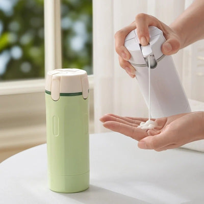 4-in-1 Sustainable Plastic Travel Dispenser Bottle
