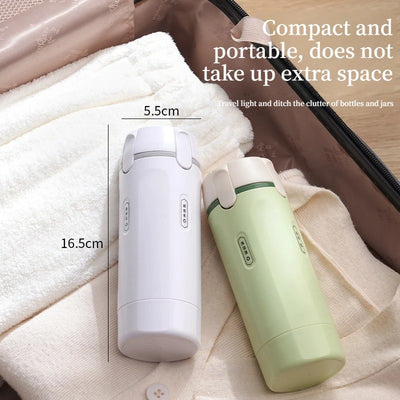 4-in-1 Sustainable Plastic Travel Dispenser Bottle