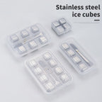 Stainless Steel Ice Cubes (12 Pcs)